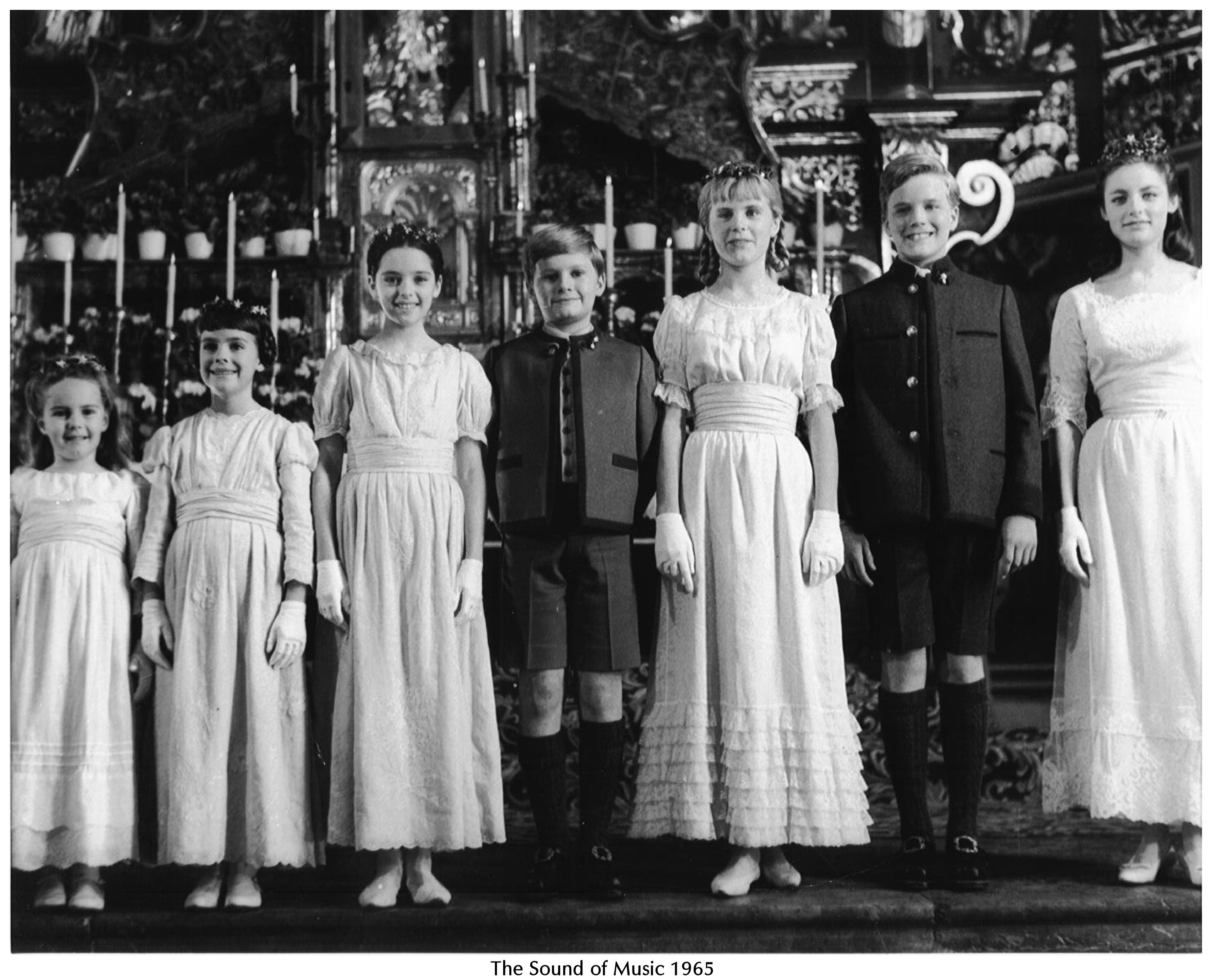 The Sound of Music 1965 (Debbie Turner, Marta, is 2nd from the left side)