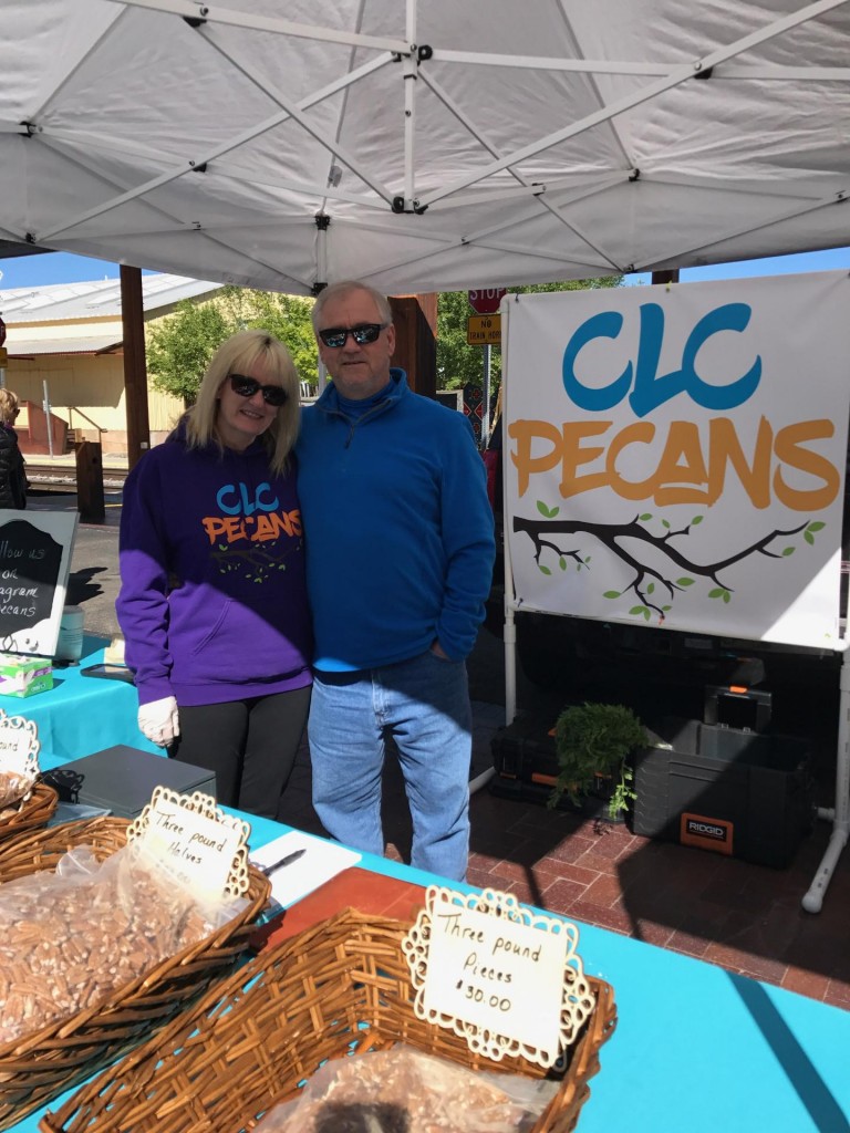 CLC Pecan Owners Tami and Wade at Farmer's Market
